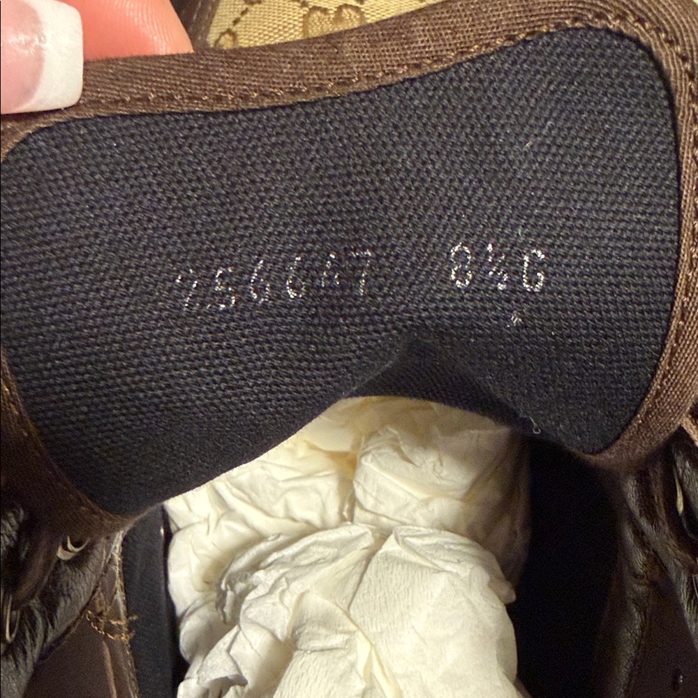 Gucci Men's Brown High-Top Sneakers - Picture 9 of 9